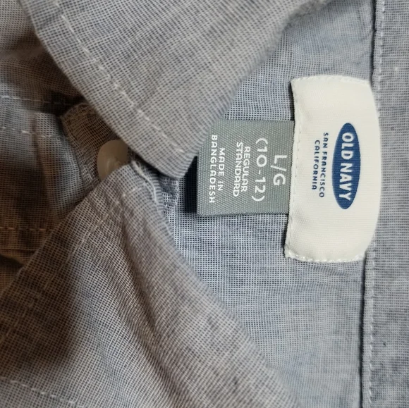 Old Navy Buttoned Up Shirts Bundle Boy's Size L 10-12 - Picture 11 of 16